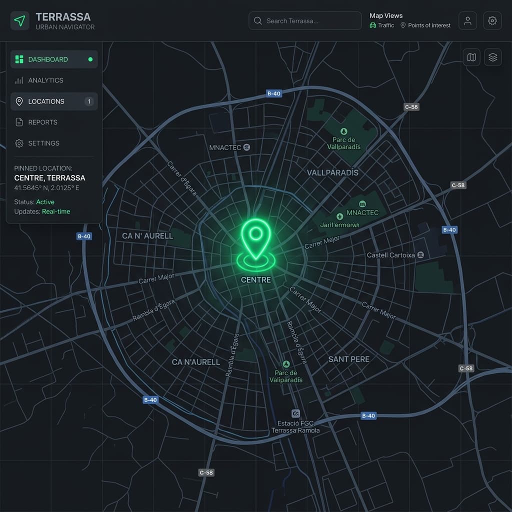 Mapa de posicionamiento SEO en Terrassa